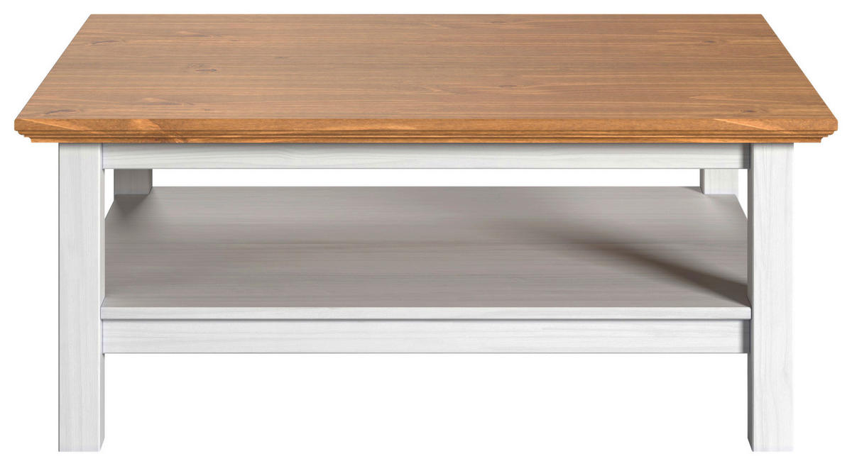 Couchtisch Breda B/H/T: ca. 107x45x76 cm Breda - weiß/honig (107,00/45,00/76,00cm)