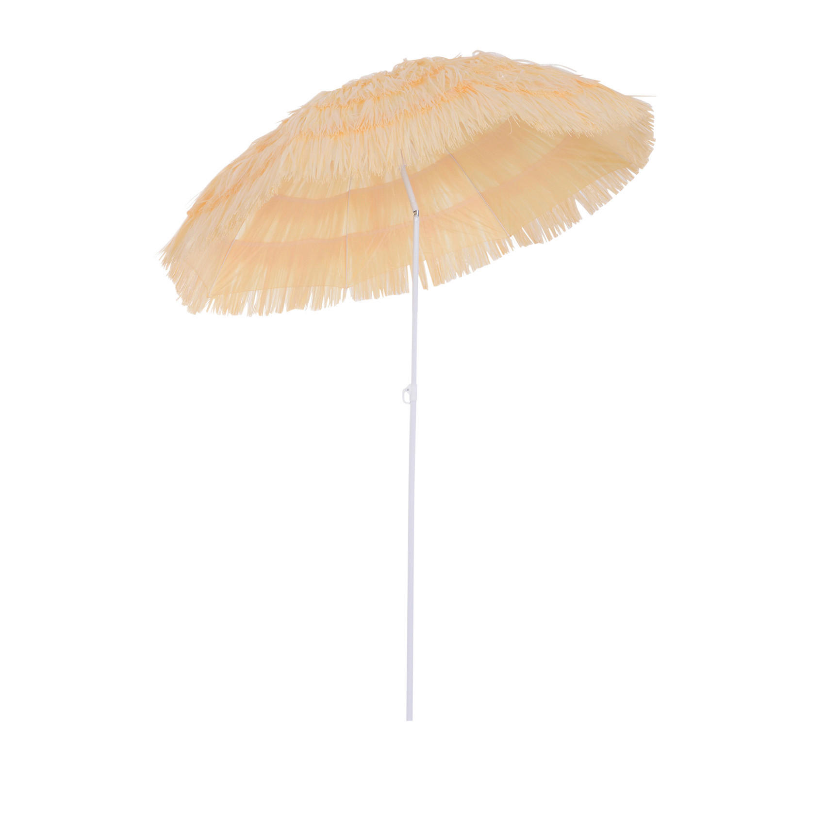 Outsunny Hawaiischirm beige Stahl H/D: ca. 190x160 cm Hawaiischirm - beige (160,00/190,00cm) - Outsunny
