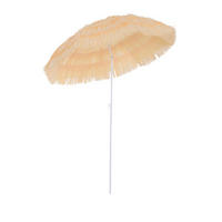 Outsunny Hawaiischirm beige Stahl H/D: ca. 190x160 cm Hawaiischirm - beige (160,00/190,00cm) - Outsunny