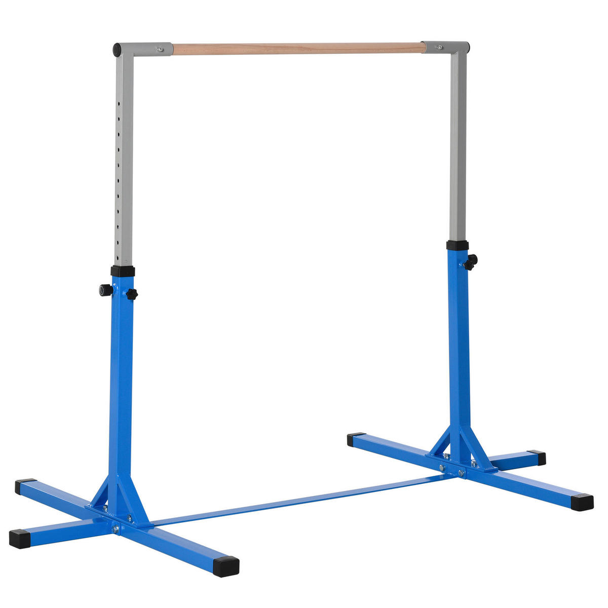 HOMCOM Kinder-Gymnastikstange B/H/L: ca. 121x150x194 cm Kinder-Gymnastikstange - blau (194,00/121,00/150,00cm) - HOMCOM