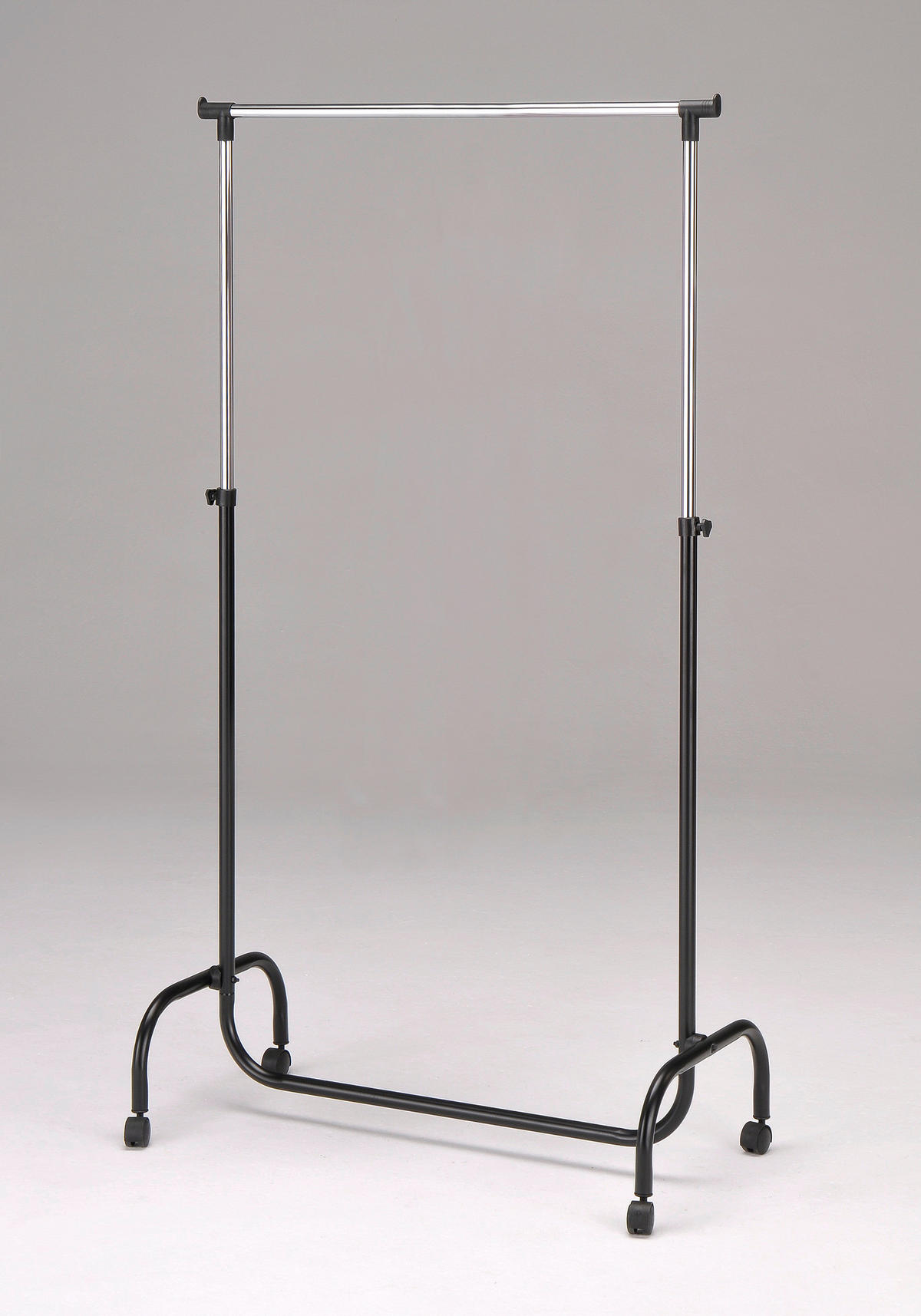 Garderobenwagen Chrom Stahl B/H/L: ca. 45x170x80 cm Garderobenwagen - schwarz/Chrom (80,00/45,00/170,00cm)