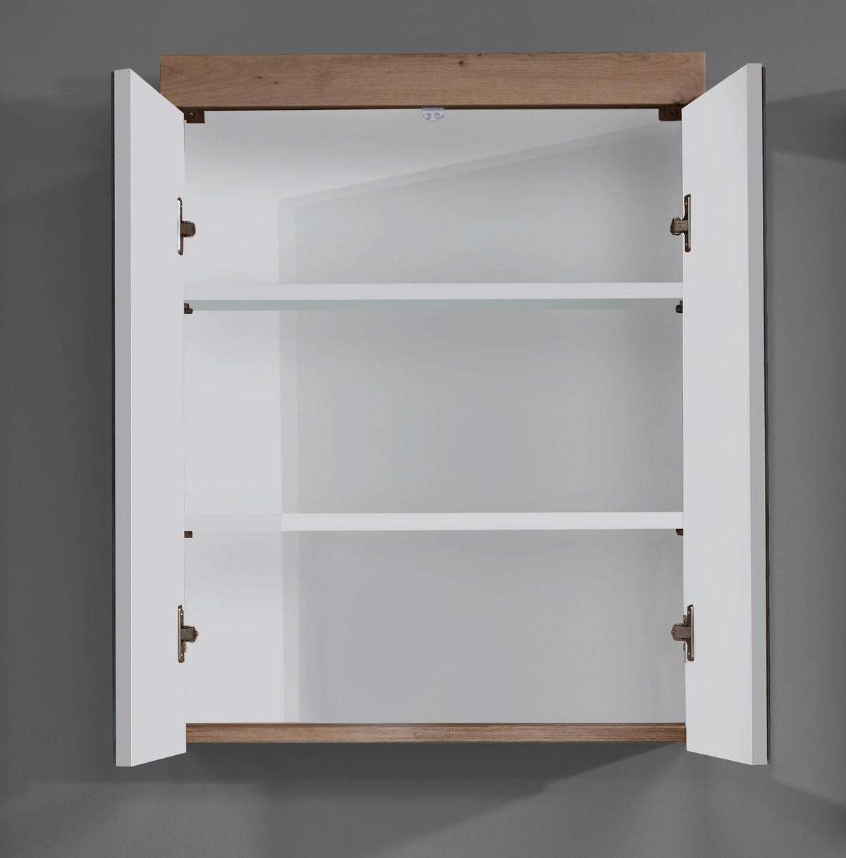 Spiegelschrank Amanda Asteiche Nachbildung B/H/T: ca. 60x77x17 cm Amanda - (60,00/77,00/17,00cm) - Trendteam