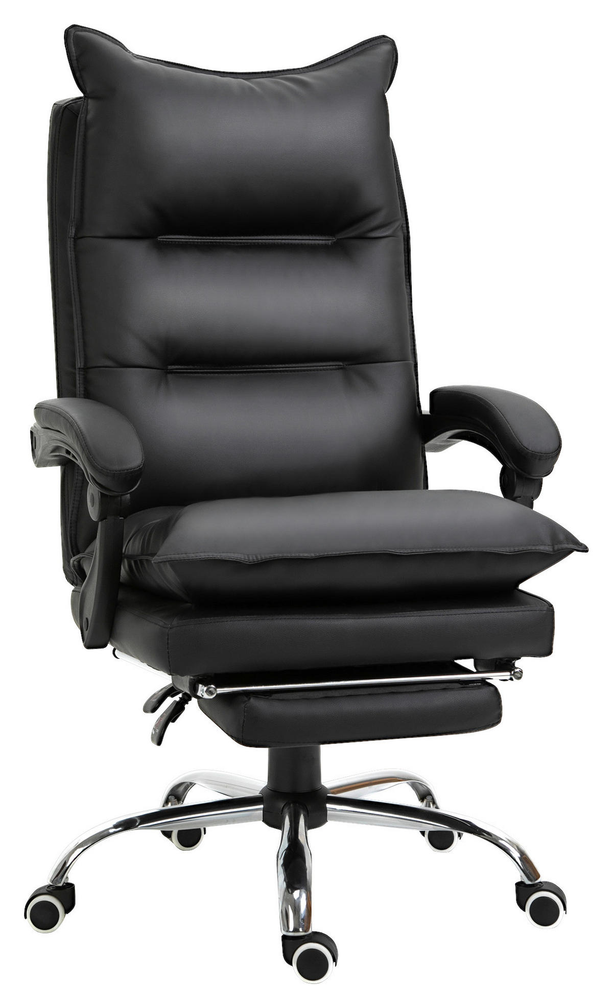 Drehstuhl 921-335BK schwarz 921-335BK - schwarz (66,00/122,00/72,00cm) - Vinsetto