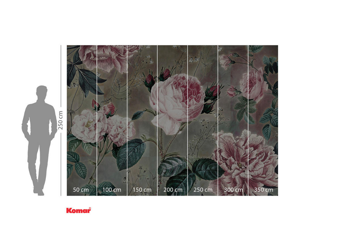 Komar Fototapete Everlasting Blumen B/L: ca. 350x250 cm Everlasting - (350,00/250,00cm) - Komar