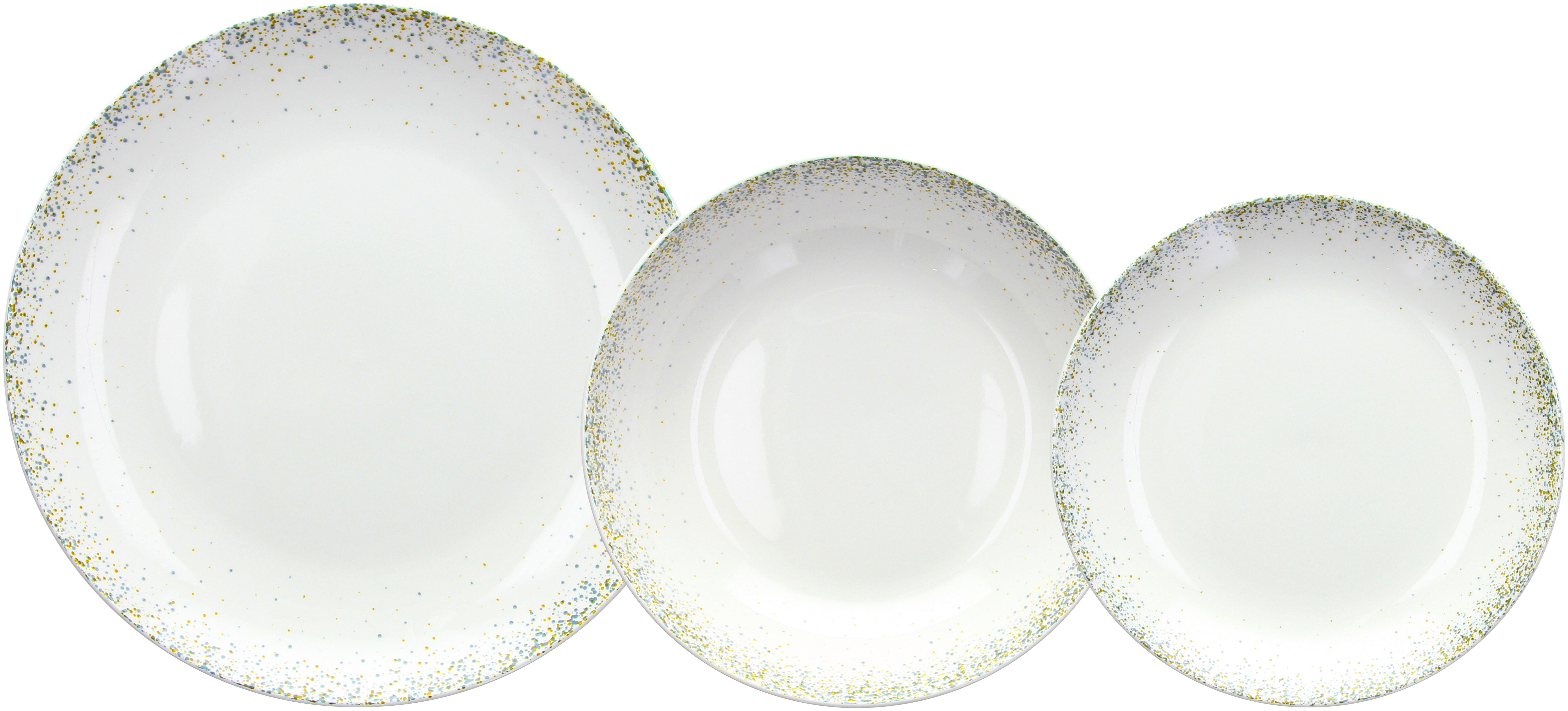 TOGNANA Tafelservice Madison Astrid multicolor Porzellan 18 tlg. Madison Astrid - multicolor - TOGNANA