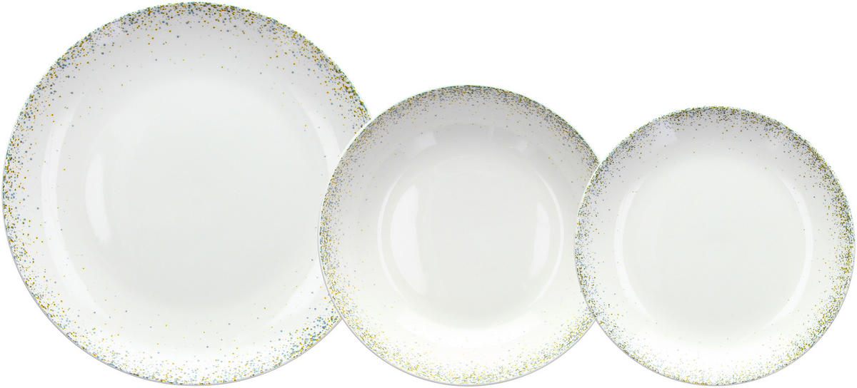 TOGNANA Tafelservice Madison Astrid multicolor Porzellan 18 tlg. Madison Astrid - multicolor - TOGNANA