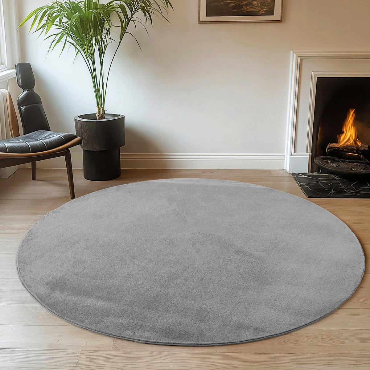 Ayyildiz Teppich JOY grau D: ca. 200 cm JOY - grau (200,00cm) - Ayyildiz