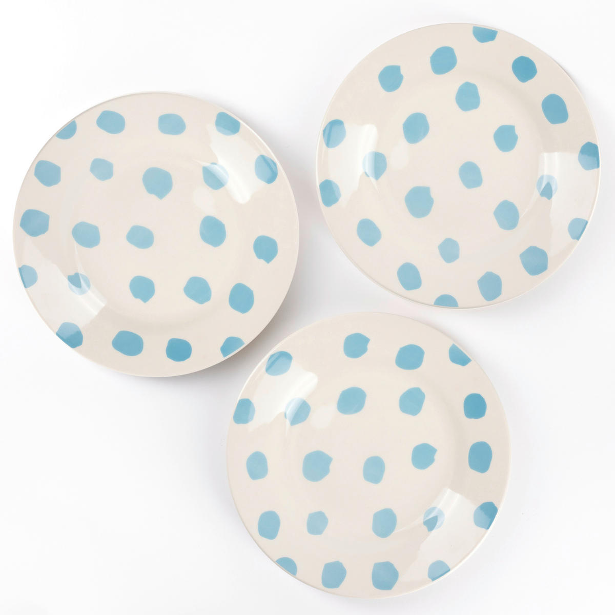 CASA SAMANTHA Teller SABOR blau Steinzeug 3 tlg. SABOR - blau/weiß (26,00cm) - CASA SAMANTHA