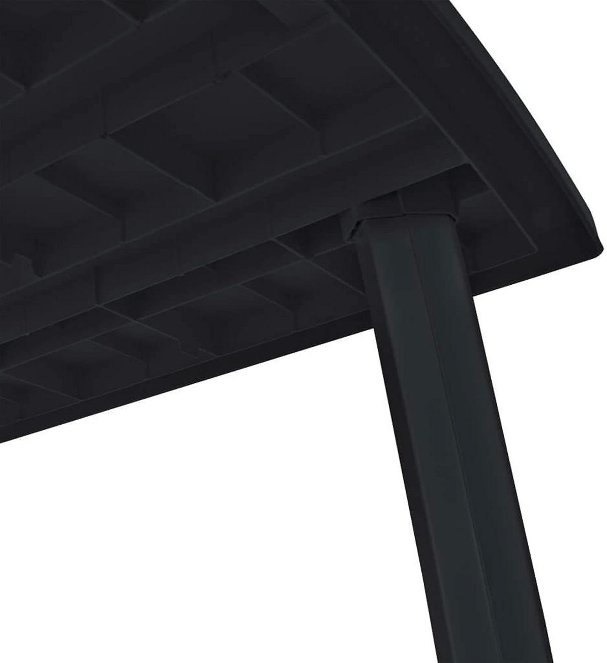 ProGarden Tisch Trio anthrazit Kunststoff B/H/L: ca. 90x72x216 cm Trio - anthrazit (216,00/90,00/72,00cm) - ProGarden