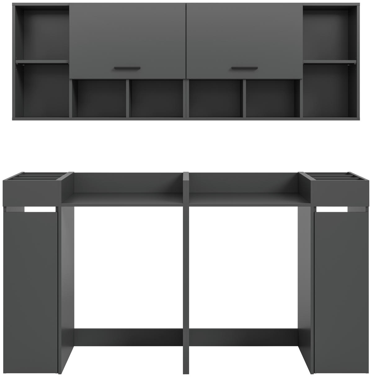Waschmaschinenumbauschrank Free anthrazit B/H/T: ca. 190x195x60 cm Free - anthrazit (190,00/195,00/60,00cm) - xonox.home