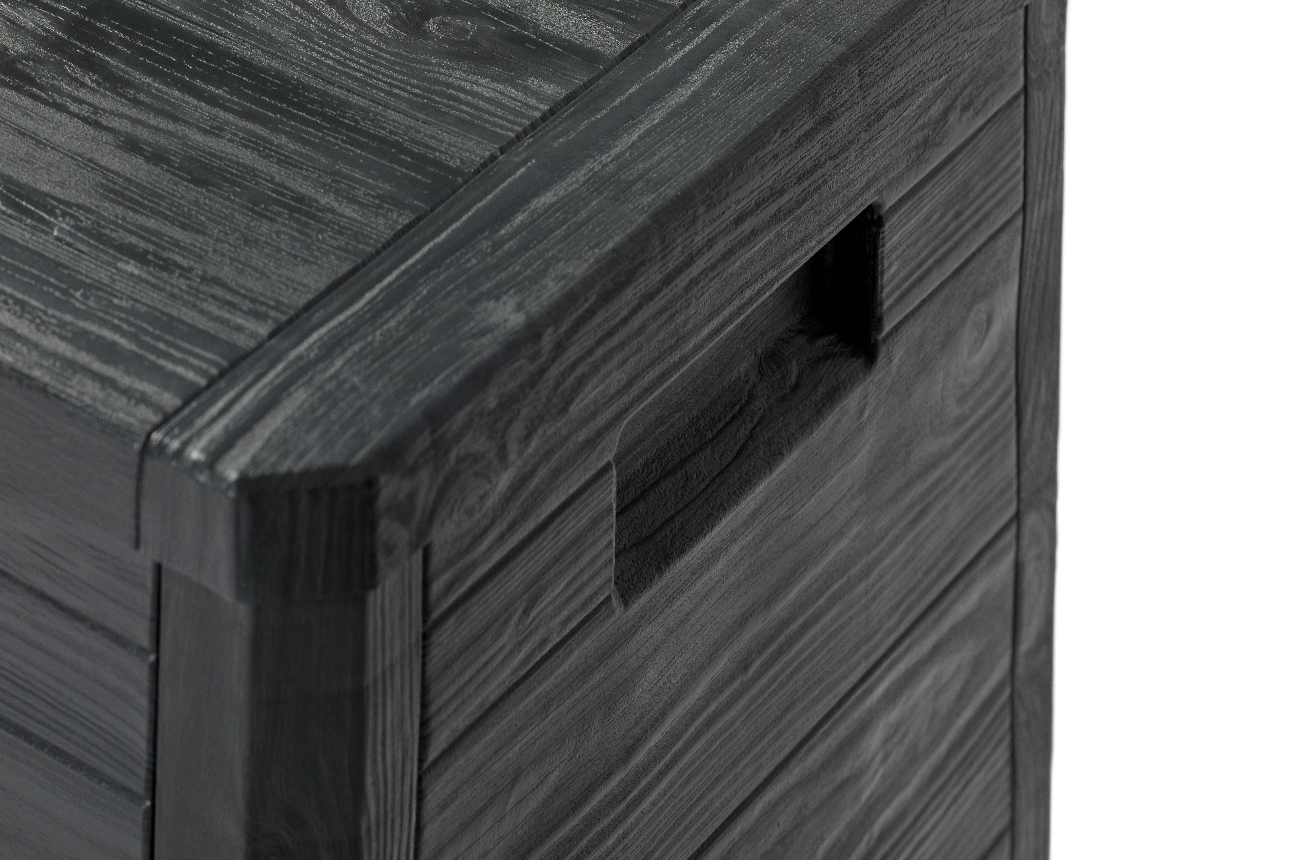 Toomax Aufbewahrungsbox Woodys 280 anthrazit Kunststoff B/H/T: ca. 117x56x45 cm Woodys 280 - anthrazit (117,00/56,00/45,00cm) - Toomax