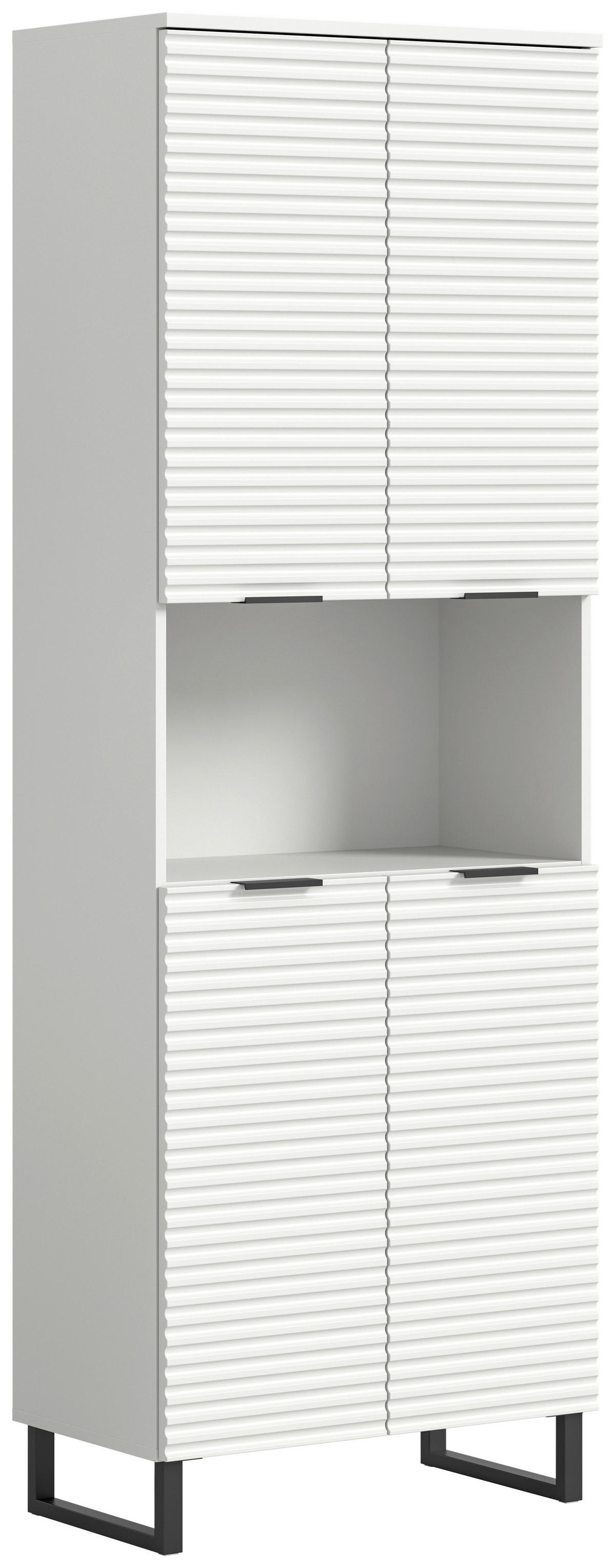 Hochschrank Riff weiß B/H/T: ca. 70x193x34 cm Riff - weiß (70,00/193,00/34,00cm) - xonox.home