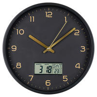 Housenordic Wanduhr schwarz D: ca. 25 cm Wanduhr_Amiens - schwarz (25,00cm) - Housenordic