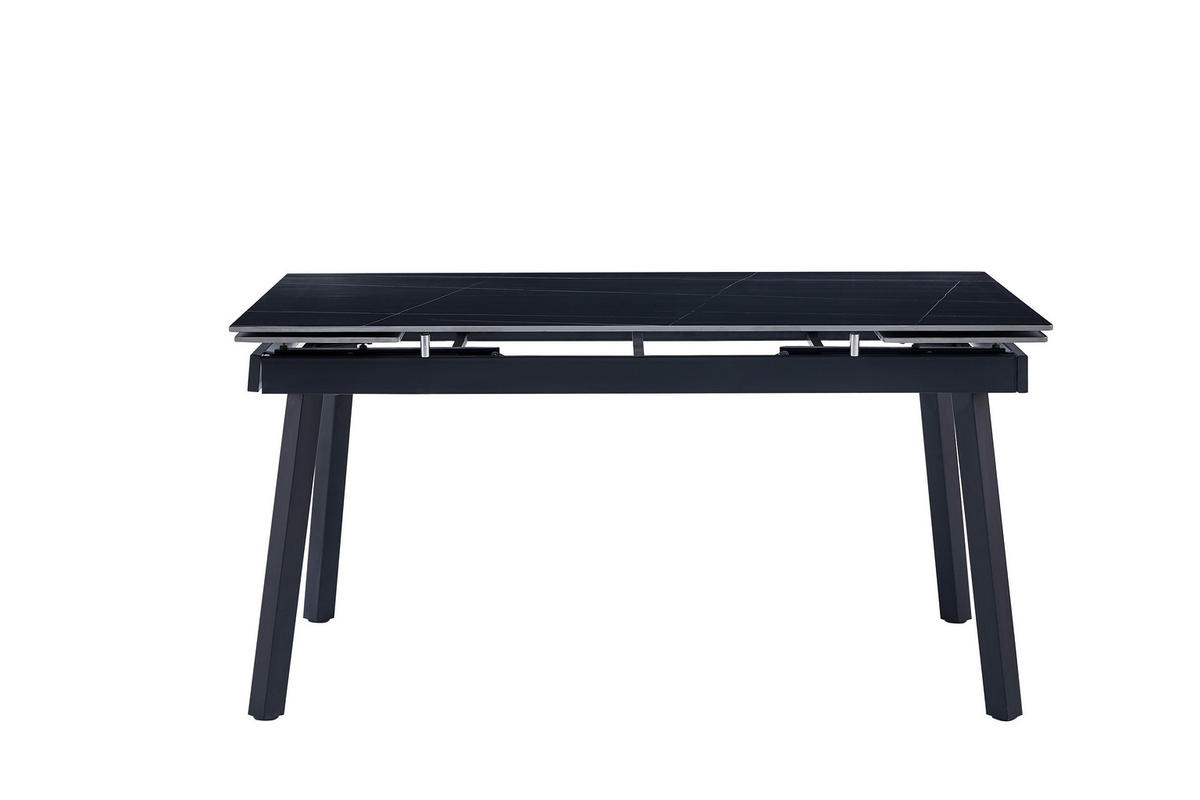 Esstisch Bilbao anthrazit Keramik Optik B/H/T: ca. 150x75x90 cm Bilbao - schwarz/anthrazit (150,00/75,00/90,00cm)