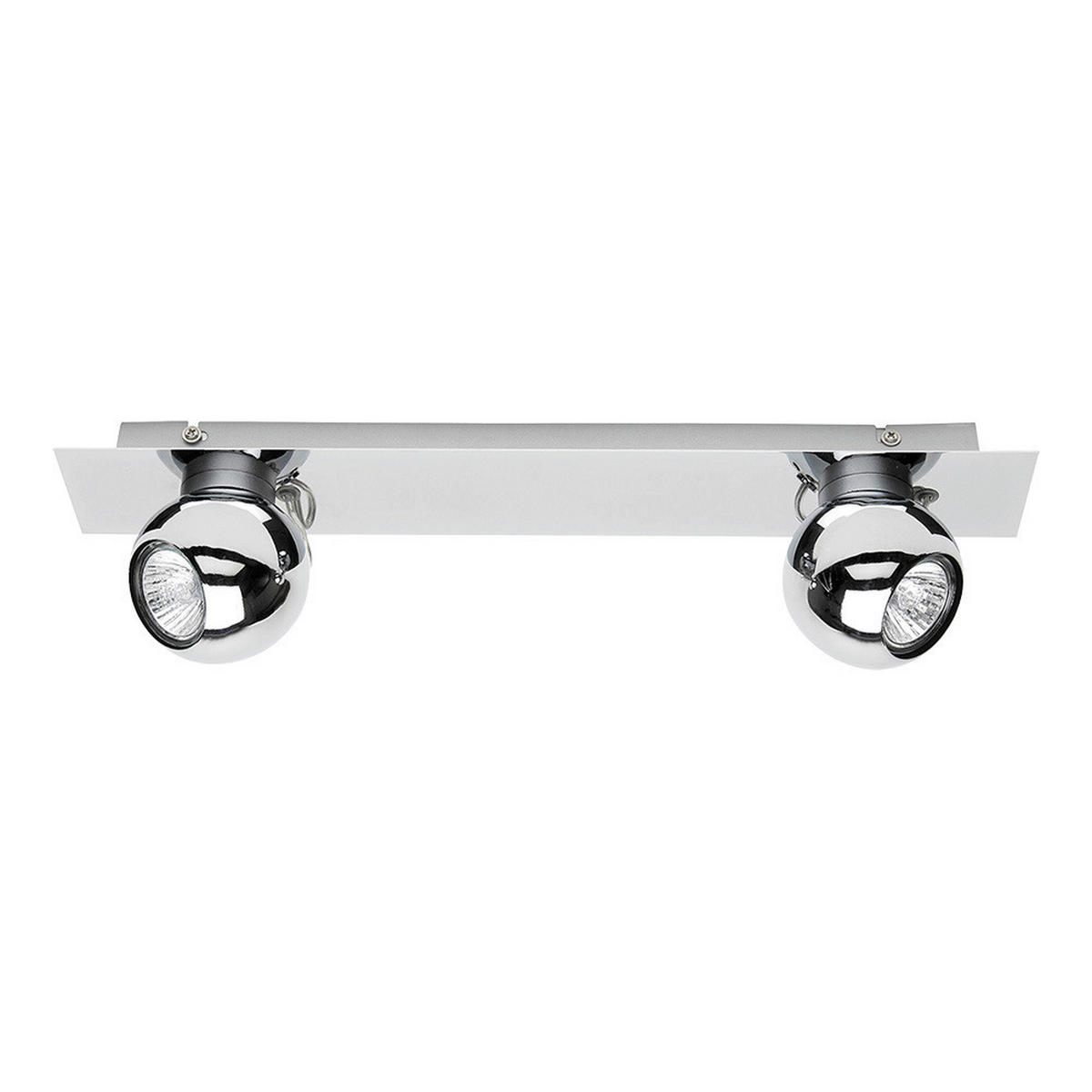 SPOT Light Spotbalken 2685228 Chrom Metall B/H/T: ca. 45x11,5x8 cm GU10 2 Brennstellen Sergio - Chrom (45,00/11,50/8,00cm) - SPOT Light