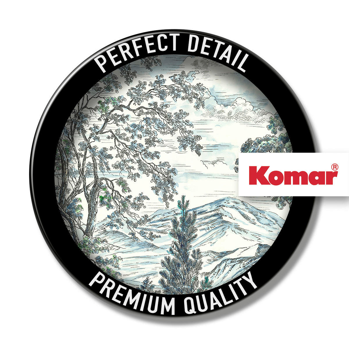 Komar Fototapete Highland Trees B/L: ca. 250x280 cm Highland Trees - (250,00/280,00cm) - Komar