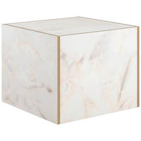 Beistelltisch Brilon weiß gold Optik B/H/T: ca. 50x40x50 cm Brilon - gold/weiß (50,00/40,00/50,00cm)