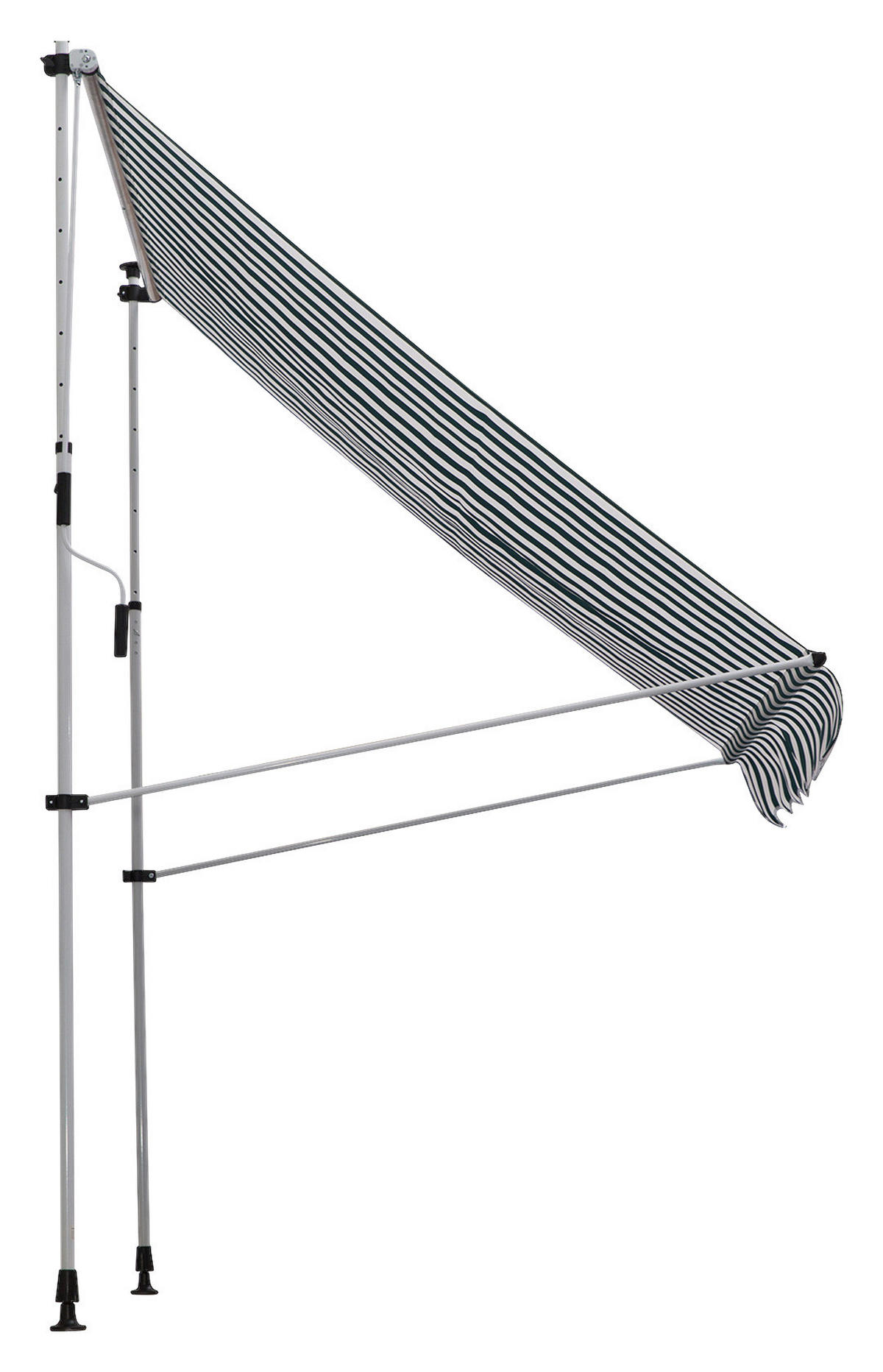 Klemm-Markise grün B/H/L: ca. 200x280x150 cm Klemmmarkise - weiß/grün (150,00/200,00/280,00cm) - Outsunny