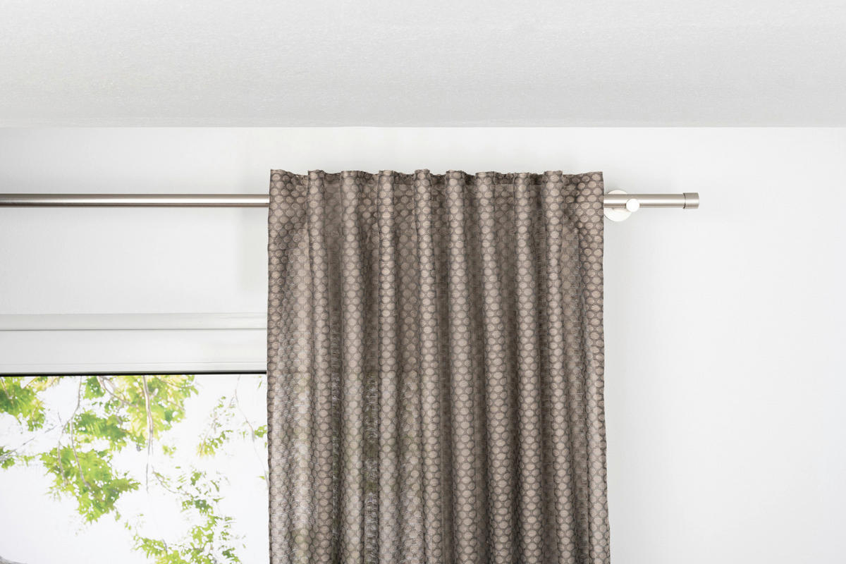 Kombivorhang 2er Pack Dot taupe B/L: ca. 135x300 cm Dot - taupe (135,00/300,00cm)