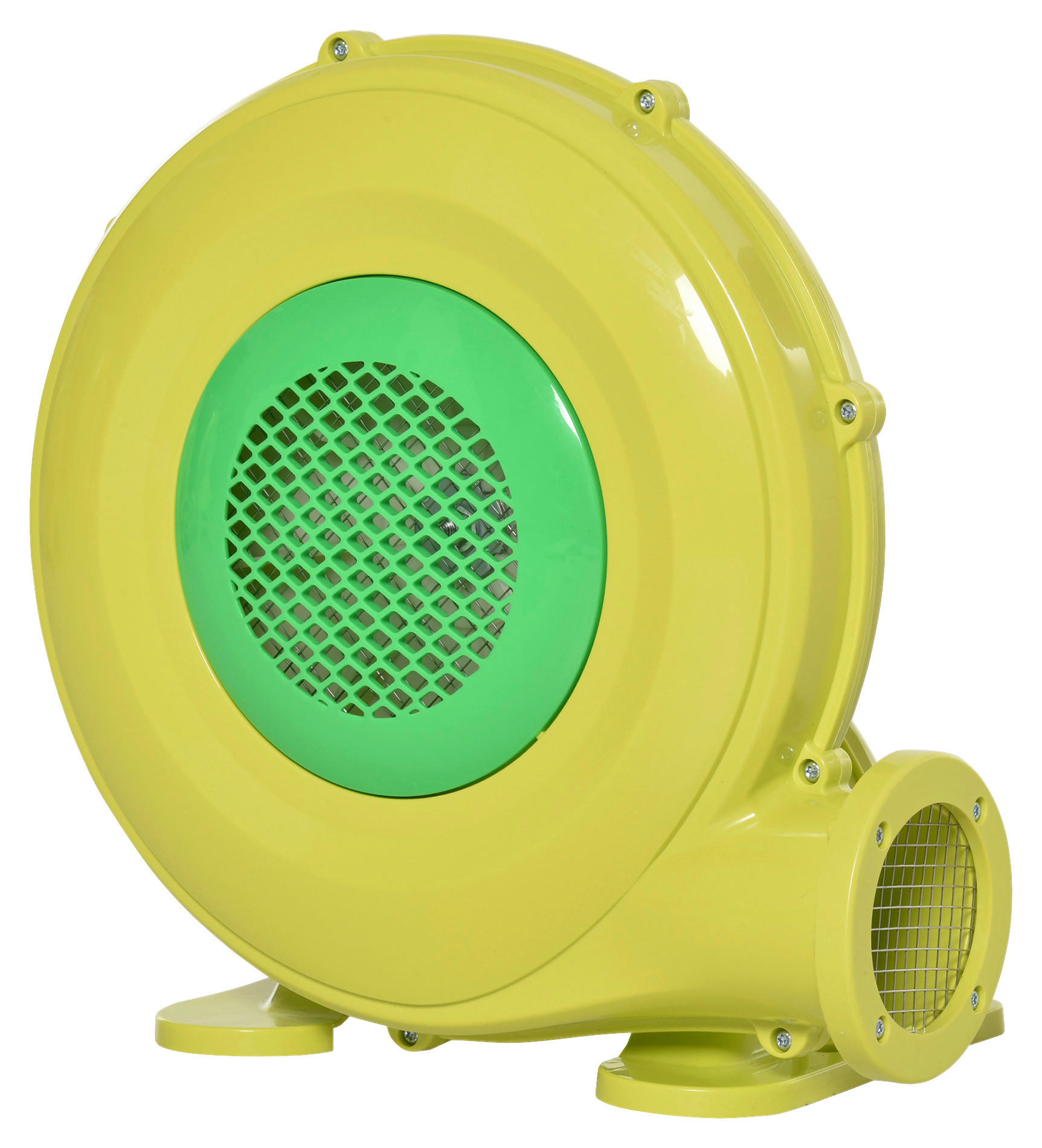 Outsunny Luftpumpe leichter Transport gelb Kunststoff B/H/L: ca. 26x34x35 cm Luftpumpe 342-029V90 - gelb/grün (35,00/26,00/34,00cm) - Outsunny