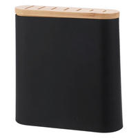 Base Line Messerhalter schwarz Polypropylen B/H/L: ca. 23x8x23,5 cm Messerhalter - schwarz (23,50/23,00/8,00cm) - Base Line