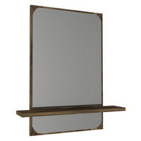 Wandspiegel Ekol walnuss Nachbildung B/H/T: ca. 45x72x12 cm Ekol - walnuss (45,00/72,00/12,00cm) - moebel17