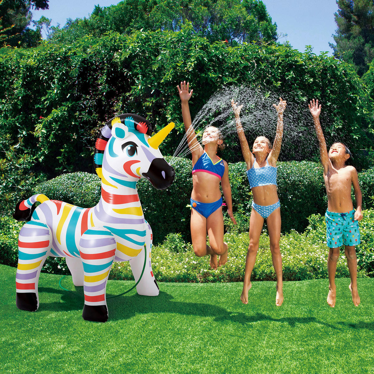 Summer Waves Wassersprinkler Zebra B/H/L: ca. 94x157x157 cm Zebra - bunt (157,00/94,00/157,00cm) - Summer Waves