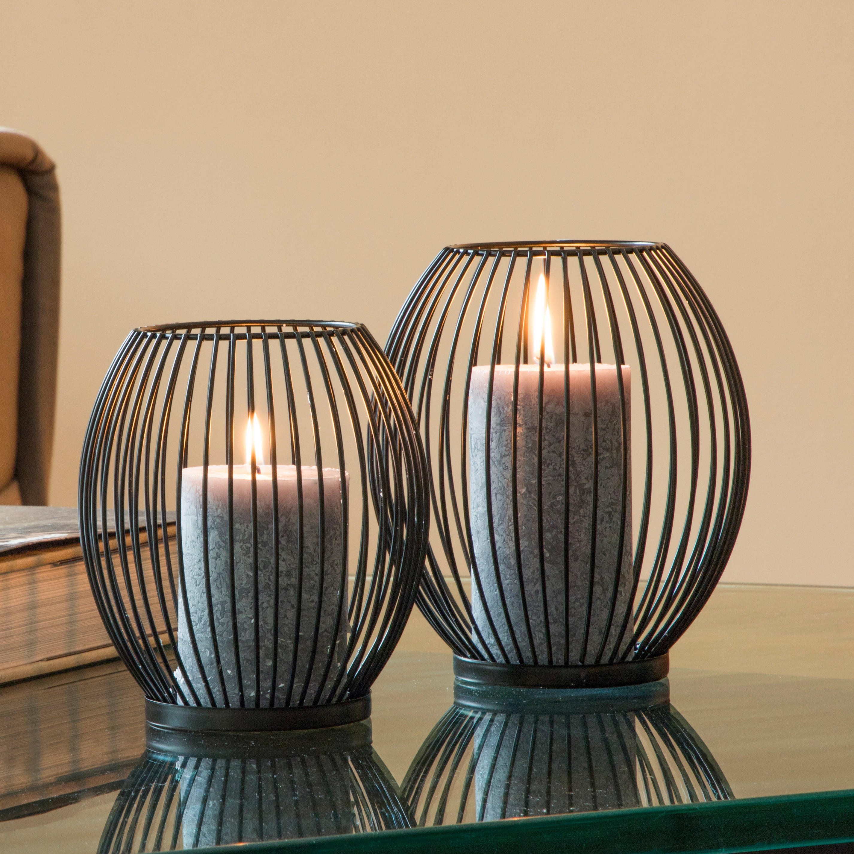 Thumbnail - HI Kerzenhalter schwarz Metall