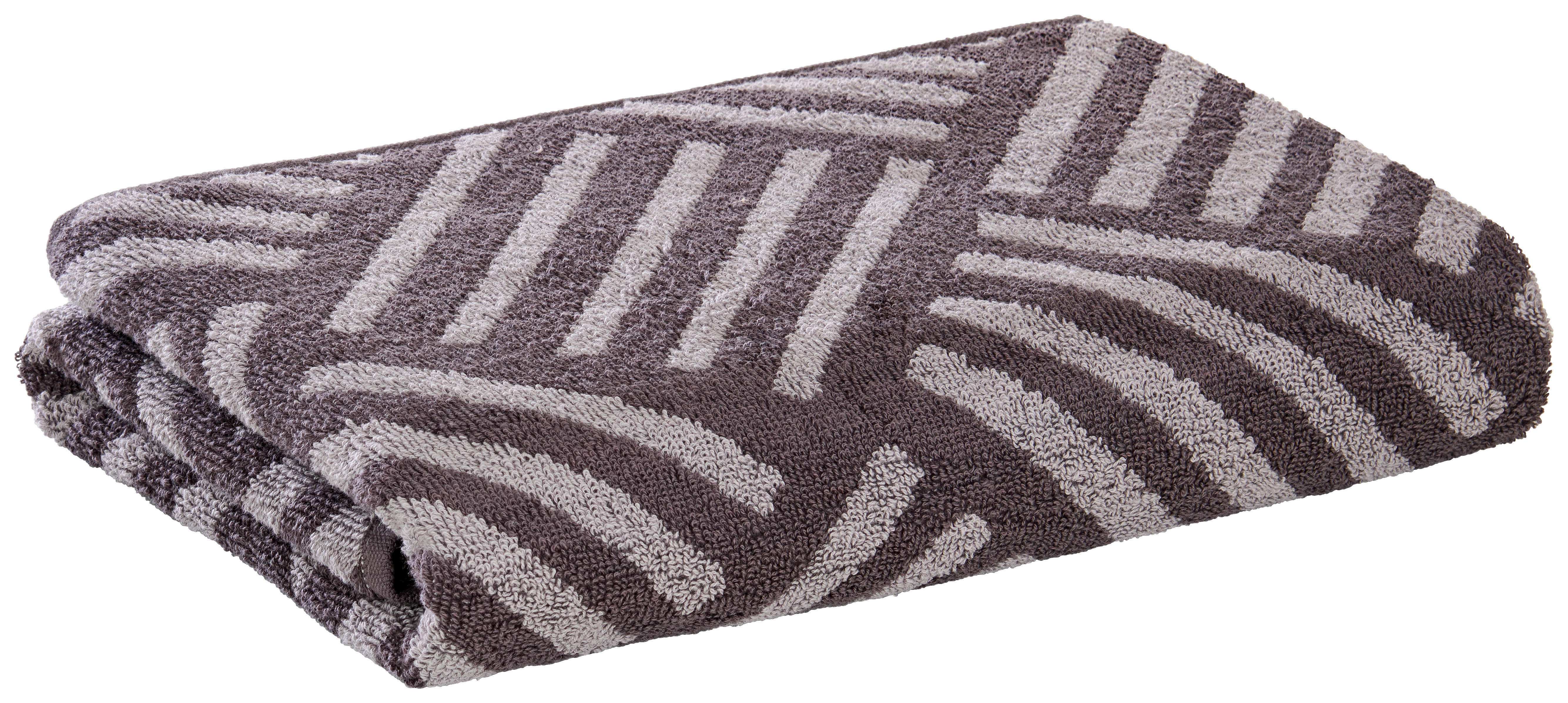 Duschtuch Duschtuch_Jacquard Parkett - grau (70,00/140,00cm)