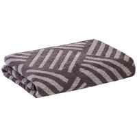 Duschtuch Duschtuch_Jacquard Parkett - grau (70,00/140,00cm)