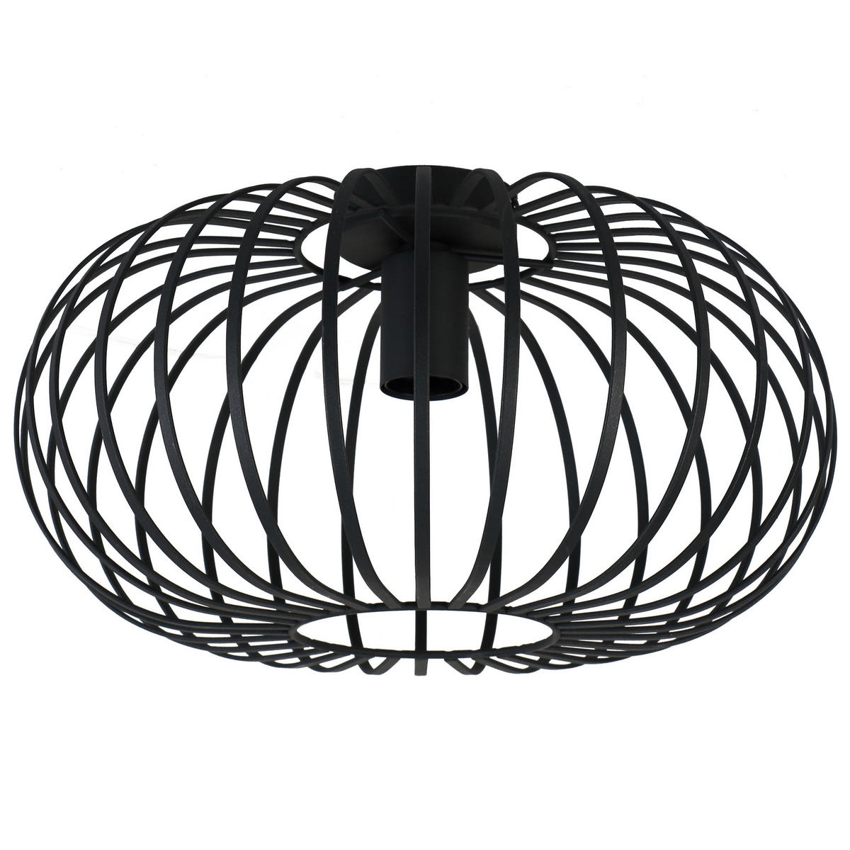 Deckenleuchte schwarz Metall D: ca. 39 cm E27 1 Brennstellen Deckenleuchte_Ahri - schwarz (39,00cm)