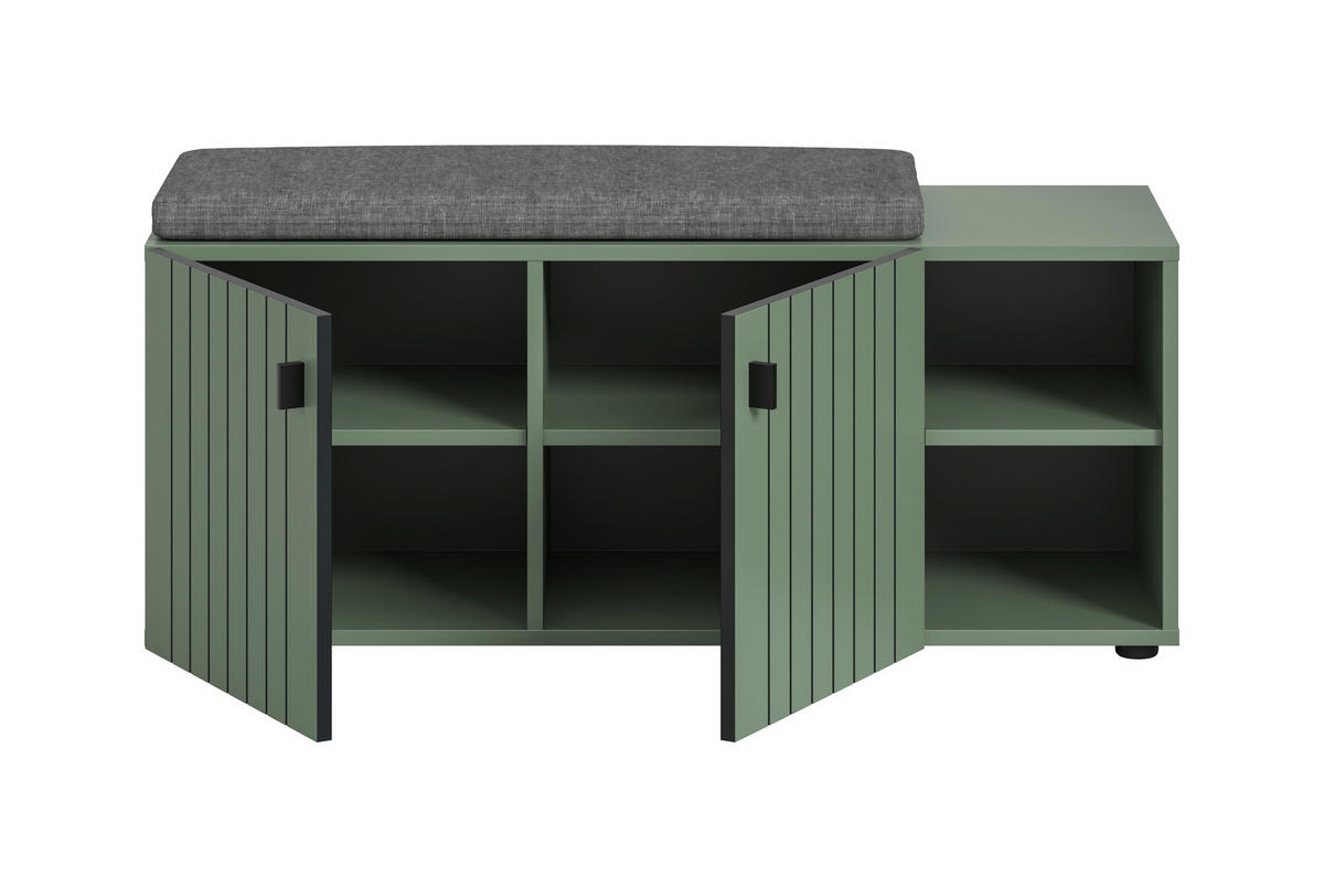 Sitzbank STATION grün B/H/T: ca. 106x43x37 cm STATION - grün (106,00/43,00/37,00cm) - xonox.home