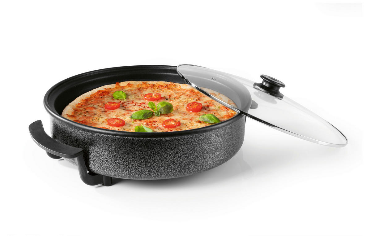GOURMETmaxx Elektrische Party-Pfanne schwarz Edelstahl B/H/L: ca. 13,2x43,1x43,1 cm Elektrische_Party-Pfanne - schwarz (43,10/13,20/43,10cm) - GOURMETmaxx