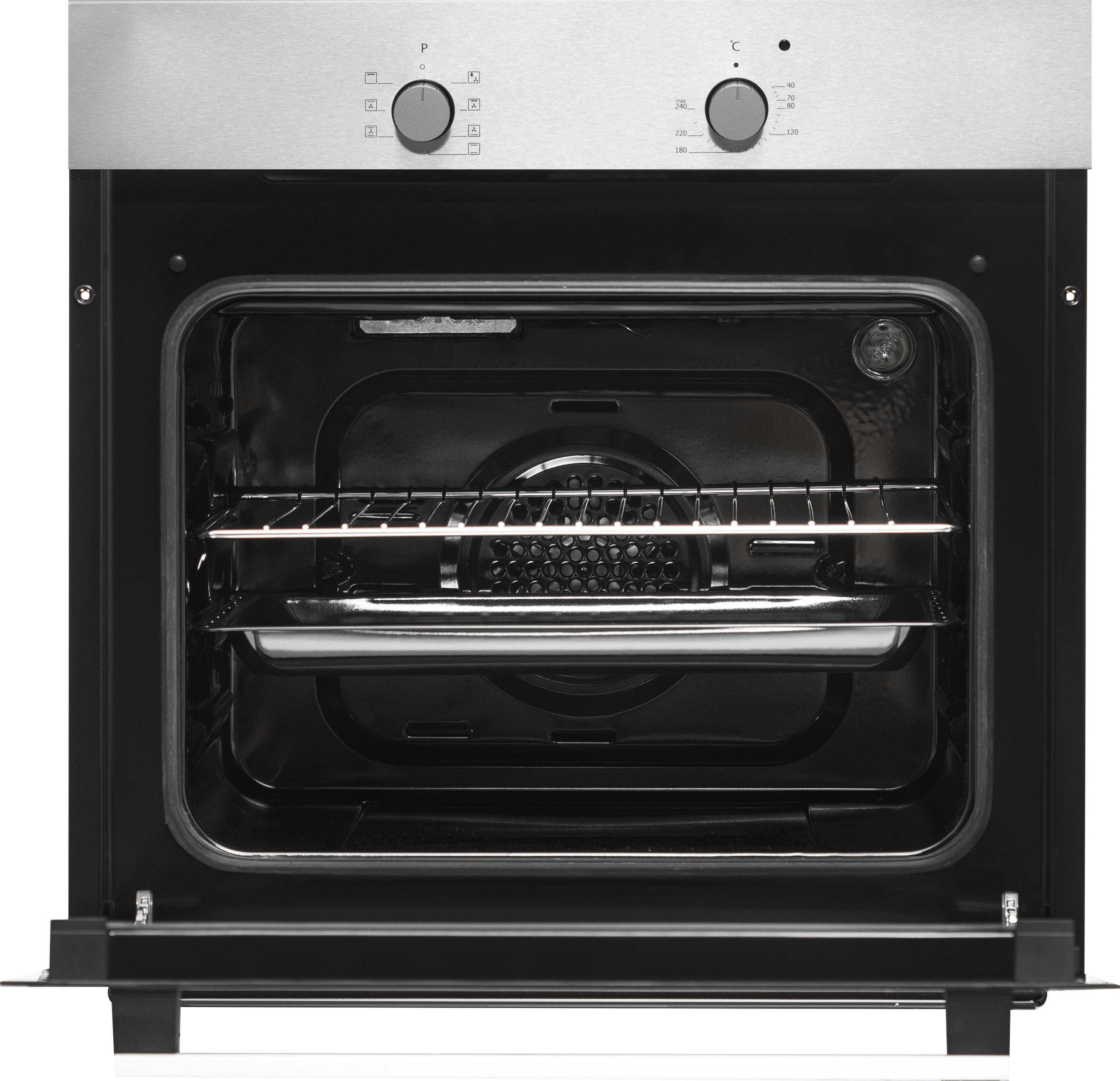 Respekta Einbaubackofen AB120-33 Edelstahl B/H/T: ca. 59,5x59,5x56,5 cm AB120-33 - Edelstahl (59,50/59,50/56,50cm)