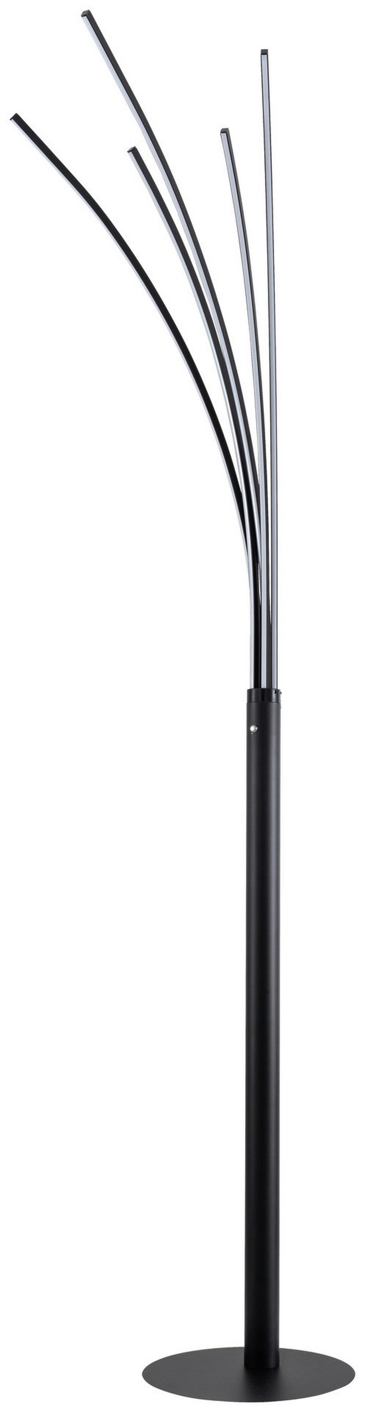 POCOline Stehleuchte Palmier schwarz Alu Metall H: ca. 180 cm 5 Brennstellen Palmier - schwarz (180,00cm) - POCOline