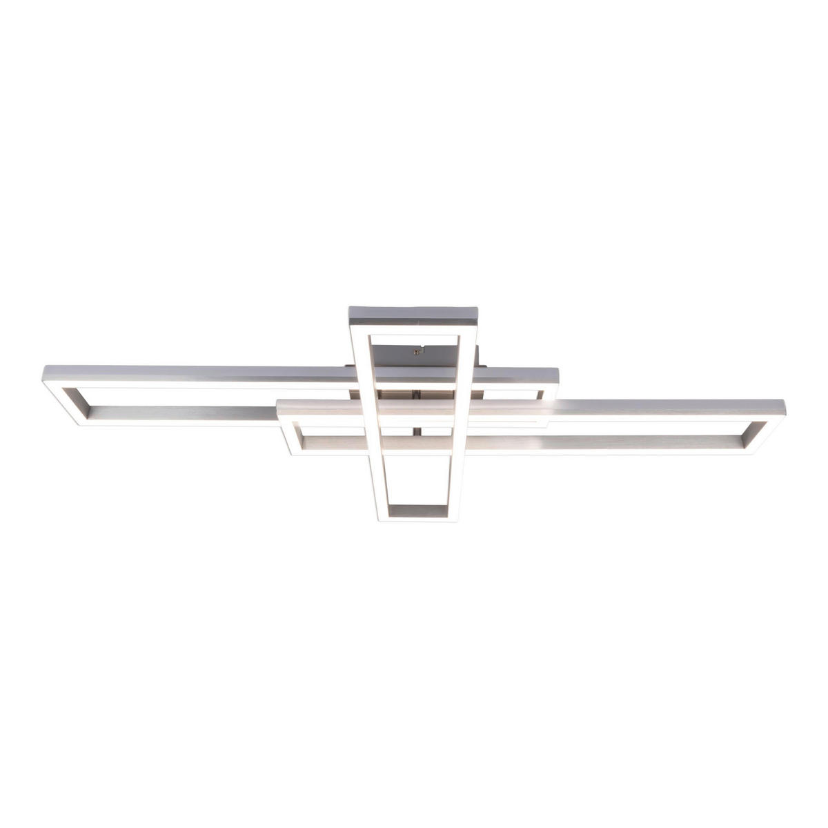 Näve Leuchten Deckenleuchte 1403060 Alu Kunststoff Metall B/H/T: ca. 60x11x95 cm null 6 Brennstellen Bantry - Alu (60,00/11,00/95,00cm) - Näve Leuchten