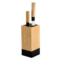 Kesper Messerblock Messerblock - braun/schwarz (10,00/10,00/23,00cm) - Kesper