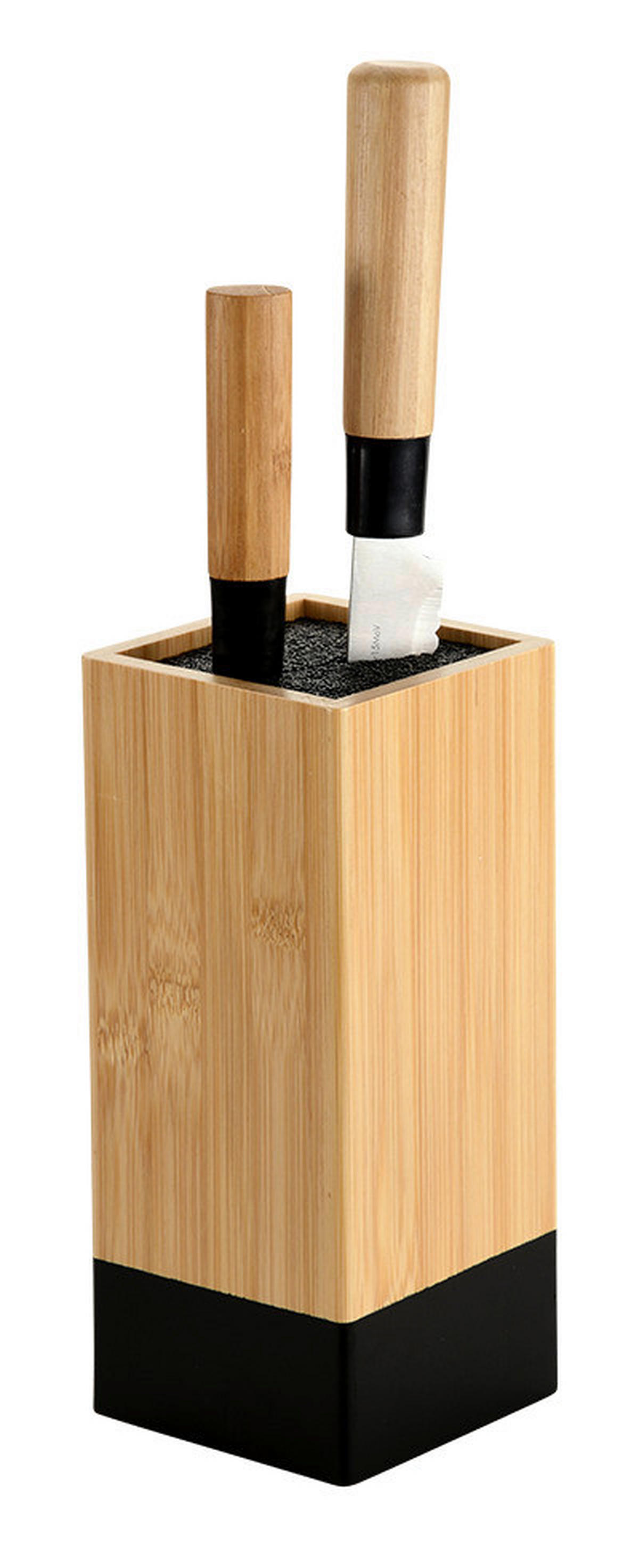 Kesper Messerblock Messerblock - braun/schwarz (10,00/10,00/23,00cm) - Kesper