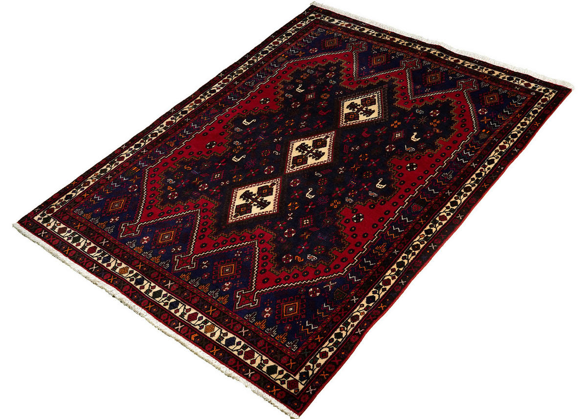PersaTepp Teppich Afshar beige B/H/L: ca. 160x1x230 cm Afshar - beige/rot (230,00/160,00/1,00cm) - PersaTepp