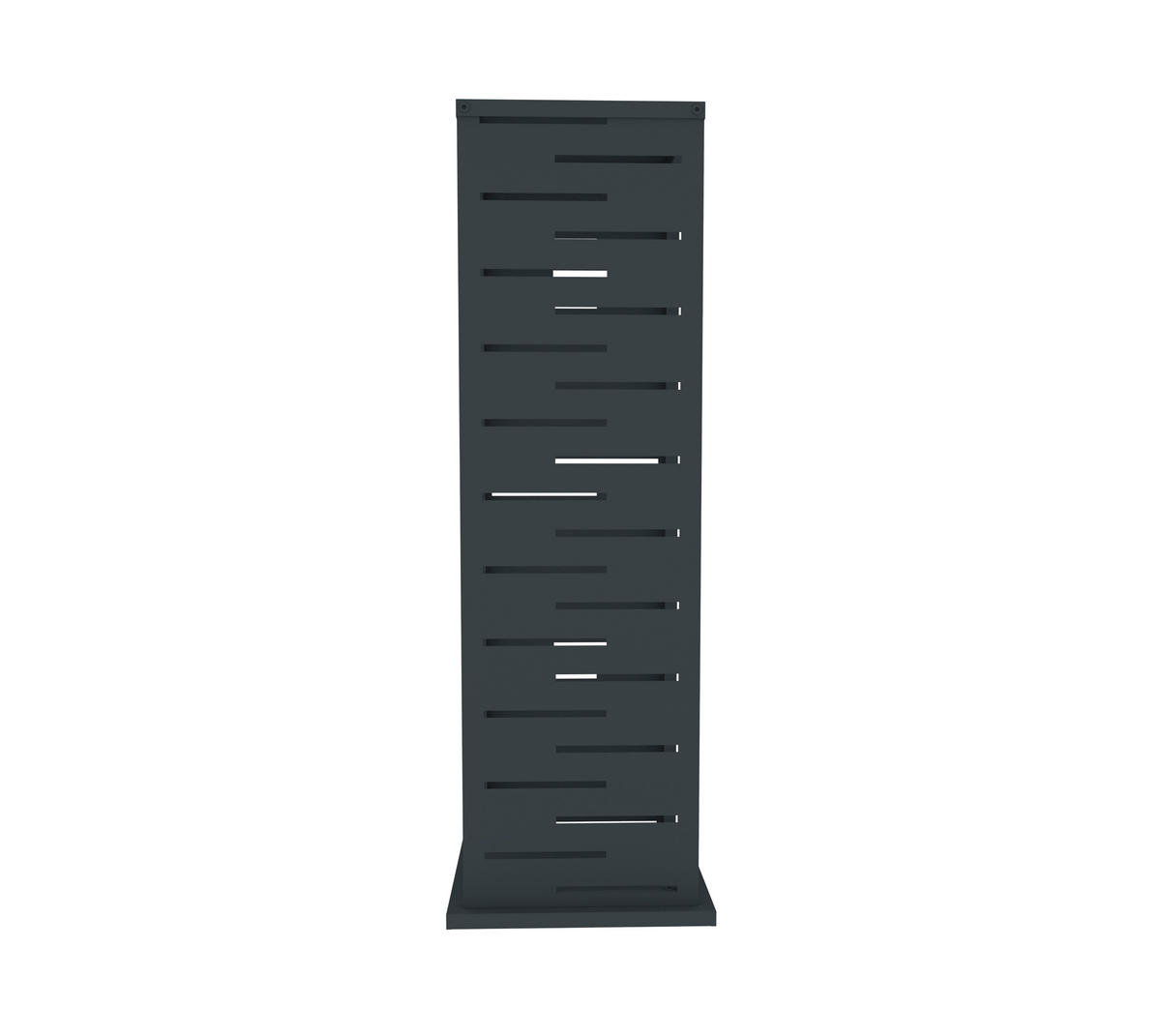 Westmann Kaminholzregal Luma anthrazit B/H/L: ca. 38x112x38 cm Luma - anthrazit (38,00/38,00/112,00cm) - Westmann