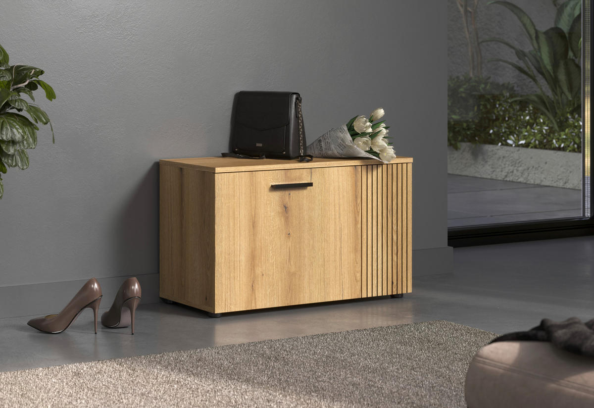 Schuhbank Pure Bliss Eiche Evoke Oak Nachbildung B/H/T: ca. 80x49x36 cm Pure Bliss - Eiche (80,00/49,00/36,00cm)