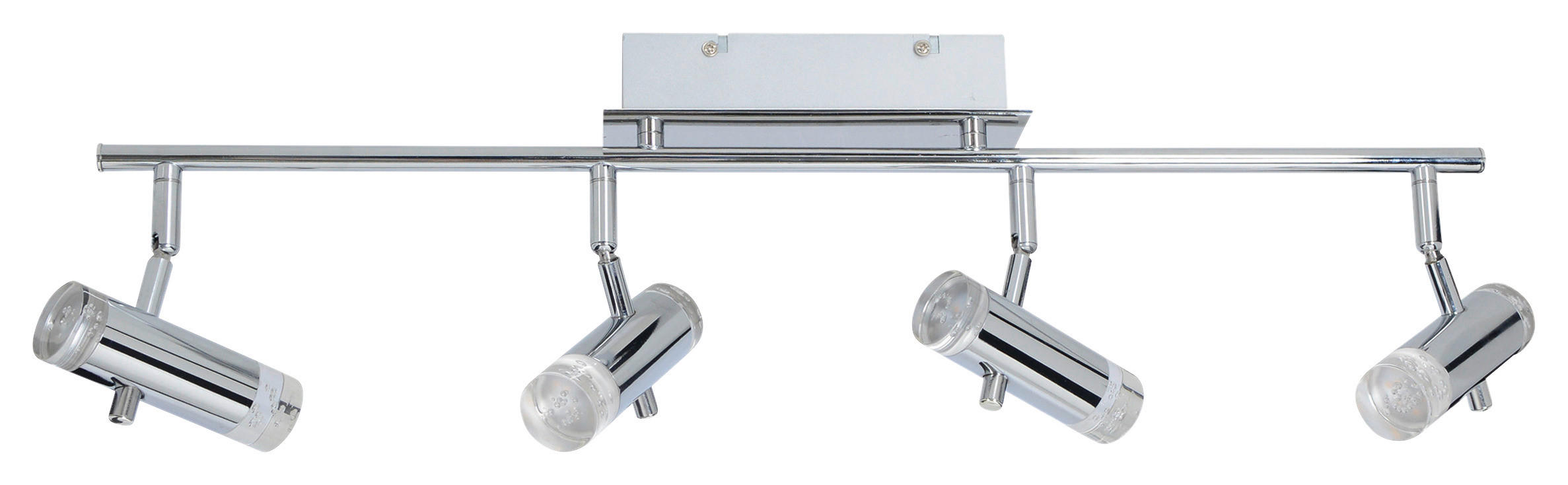 Näve Leuchten Deckenleuchte 1246042 Chrom Kunststoff Metall B/H/T: ca. 8x18,5x66 cm 4 Brennstellen Garda - Chrom (8,00/18,50/66,00cm) - Näve Leuchten