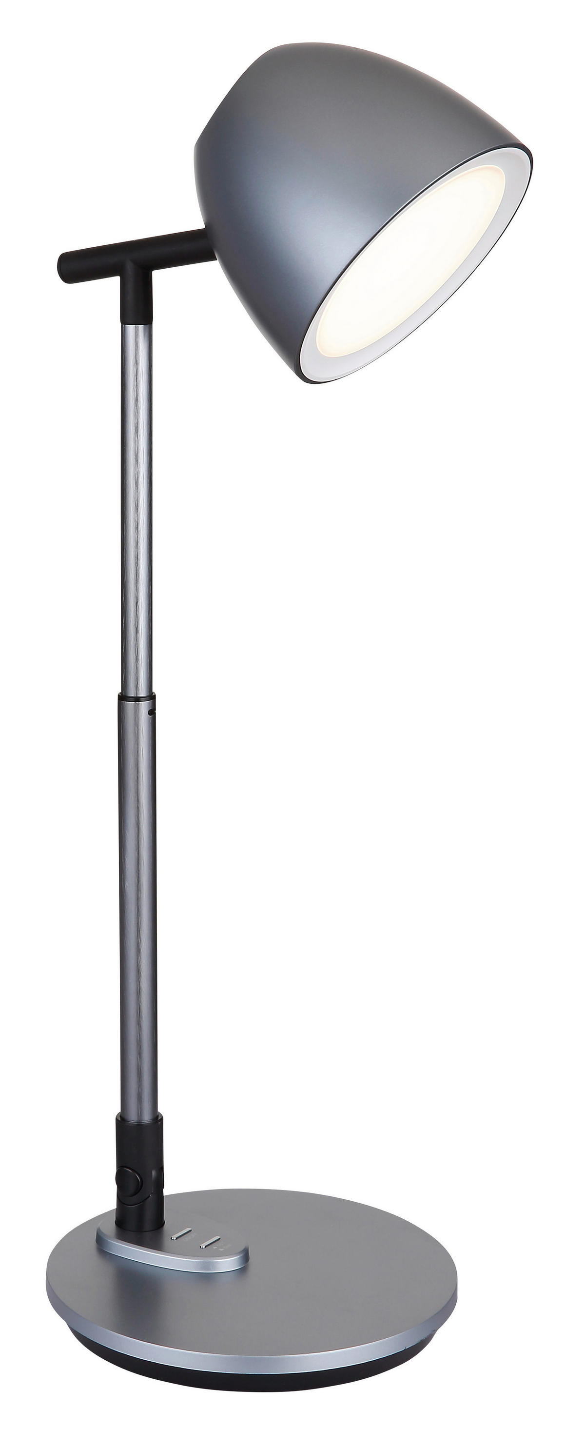 GLOBO LED-Tischleuchte schwarz grau dunkelgrau Aluminium Kunststoff B/H/T: ca. 16,7x50x35 cm CASALA - schwarz/dunkelgrau (16,70/50,00/35,00cm) - GLOBO