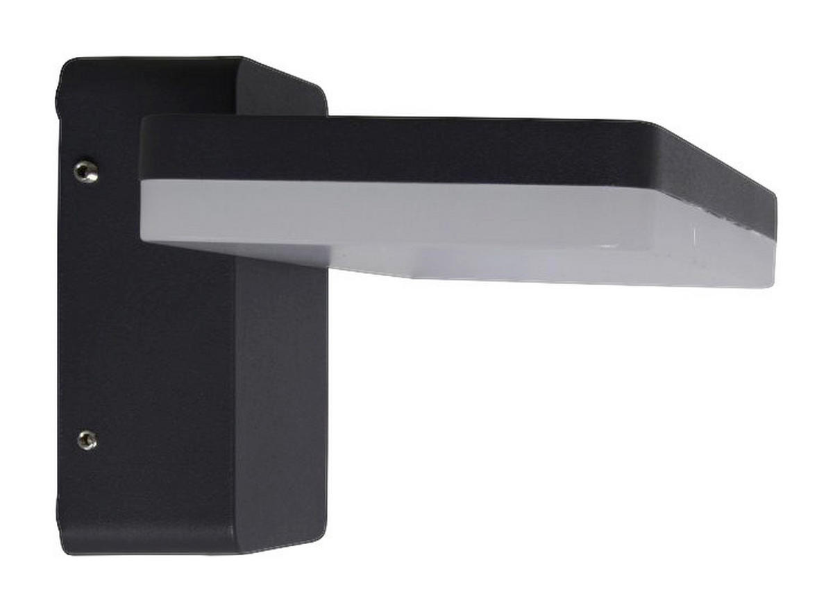 Näve Leuchten LED Außenwandleuchte NV1226597 schwarz Aluminium Kunststoff B/H/T: ca. 21x11x11 cm 1 Brennstellen Clair - schwarz (21,00/11,00/11,00cm) - Näve Leuchten