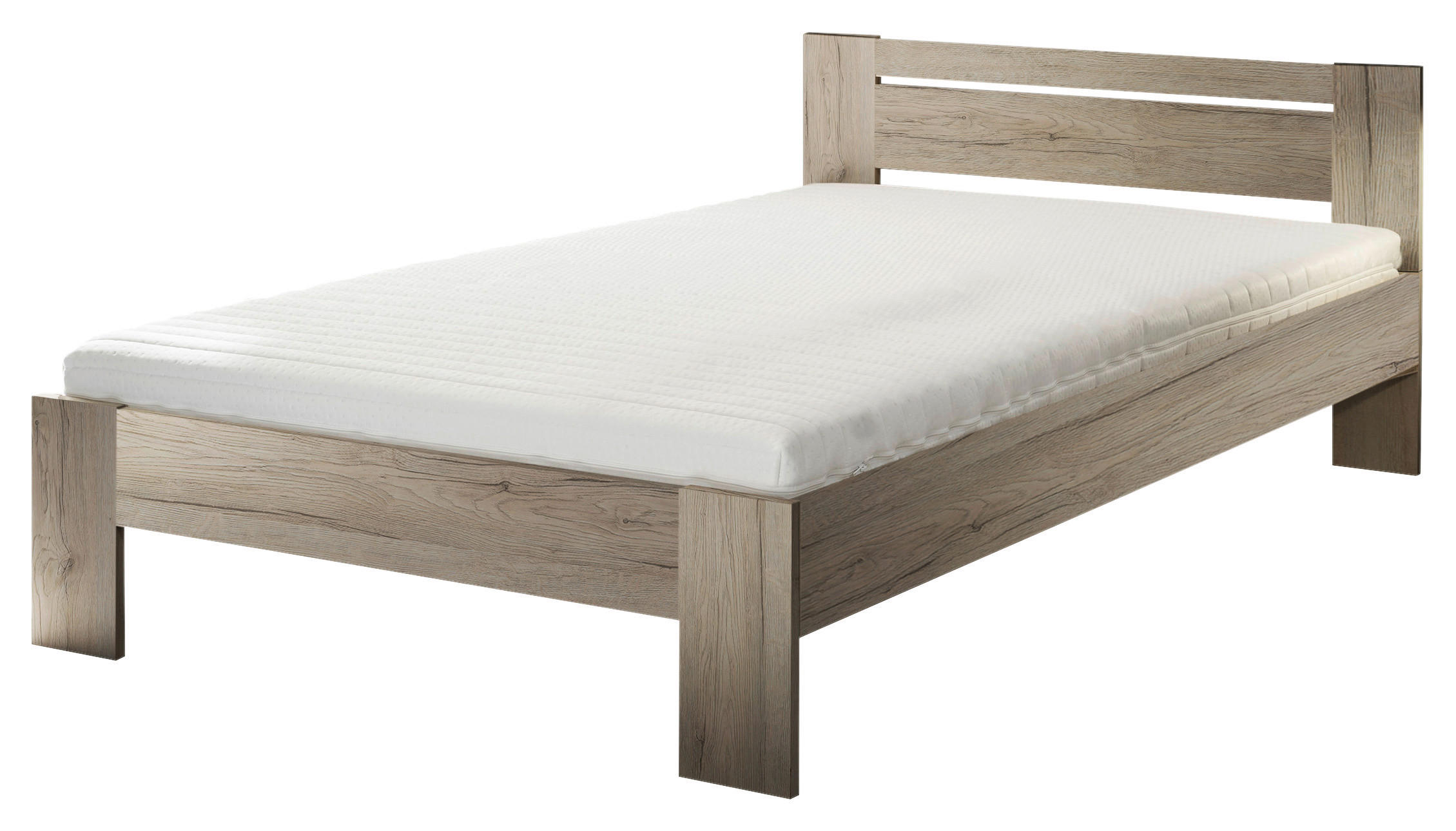 Futonbett Cannes Eiche San-Remo Nachbildung Liegefläche B/L: ca. 120x200 cm Cannes - Eiche (125,00/71,00/204,00cm)