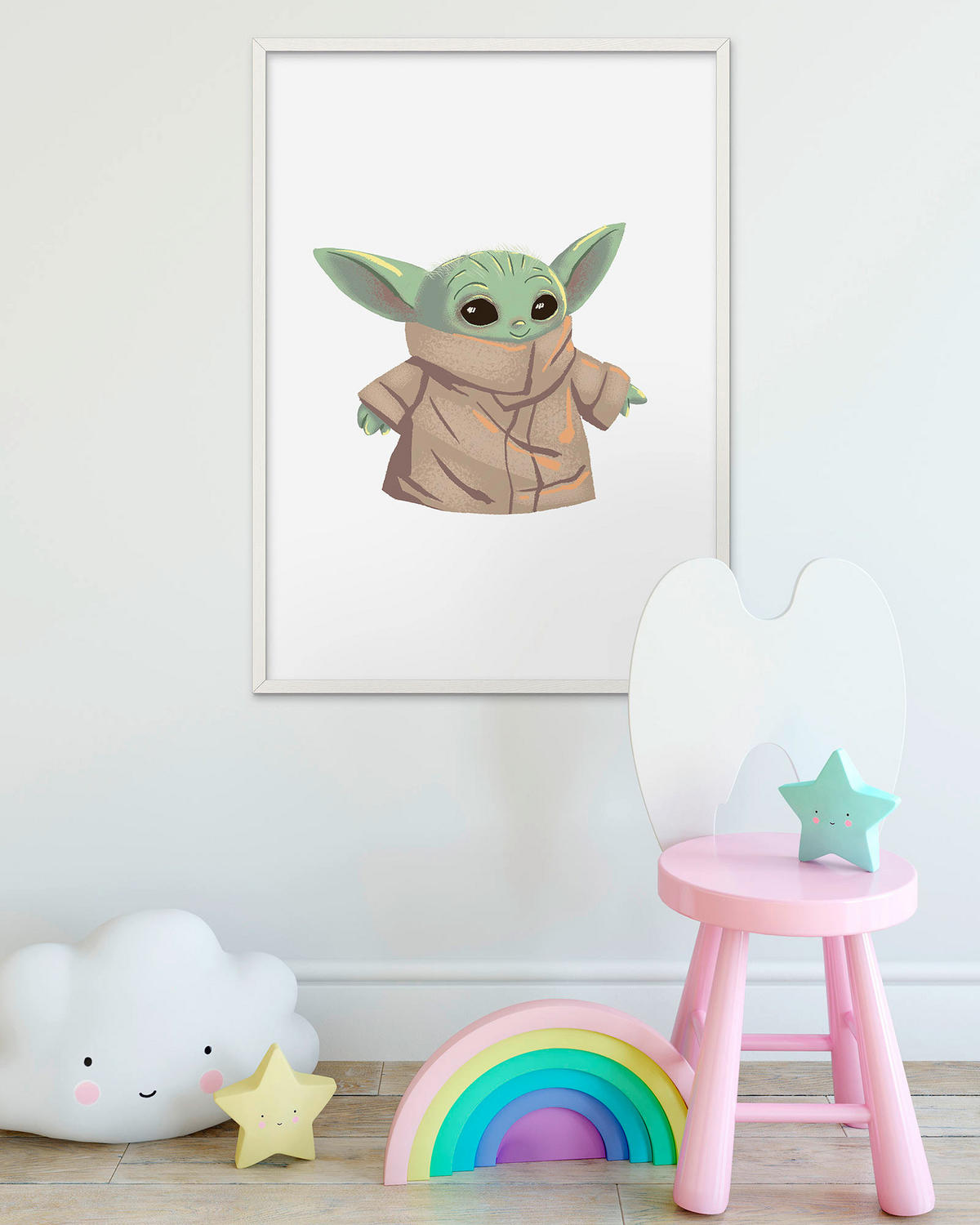 Komar Poster Mandalorian The Child Cutie Disney B/L: ca. 40x50 cm Mandalorian The Child Cutie - (40,00/50,00cm) - Komar