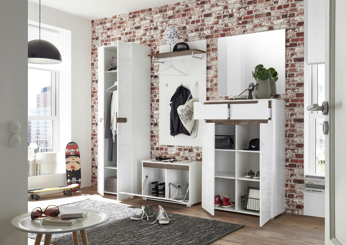 Wandspiegel Turin weiß B/H/T: ca. 80x70x2 cm Turin - weiß (80,00/70,00/2,00cm)