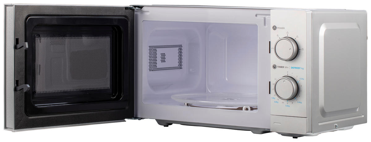 POCOline Mikrowelle MM720C2GX-PM silber Metall B/H/T: ca. 44x26x33 cm ca. 20 l Mikrowelle_Sevilla - silber (44,00/26,00/33,00cm) - POCOline