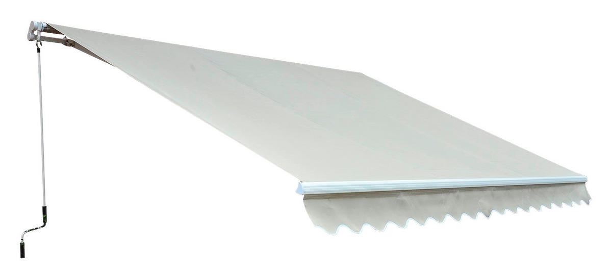 Outsunny Gelenkarmmarkise weiß B/L: ca. 400x300 cm Alu-Gelenkarmmarkise - weiß (400,00/300,00cm) - Outsunny
