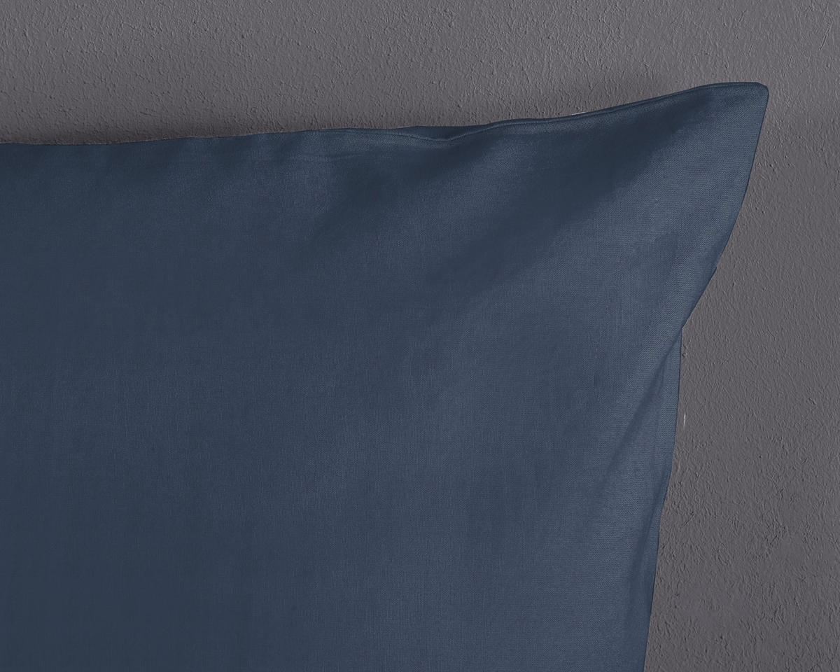 Baumwoll Bettwäsche Bettwäsche-Baumwolle_uni denim - jeans (135,00/200,00cm) - Good Morning